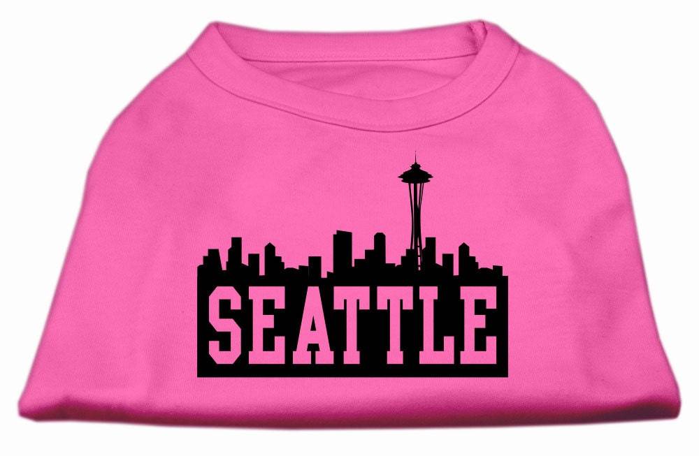 Pet Dog & Cat Shirt Screen Printed, "Seattle Skyline" - Image 4