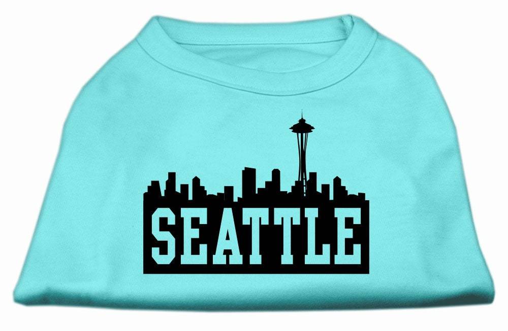 Pet Dog & Cat Shirt Screen Printed, "Seattle Skyline" - Image 5