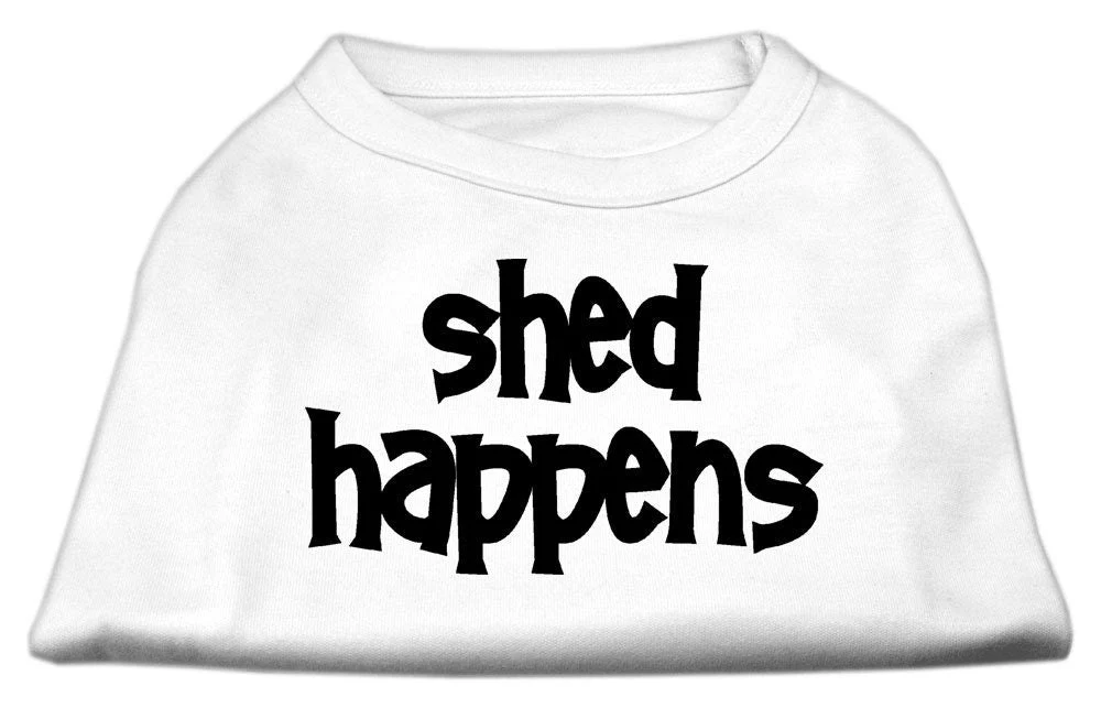 Pet Dog & Cat Shirt Screen Printed, "Shed Happens" - Image 3