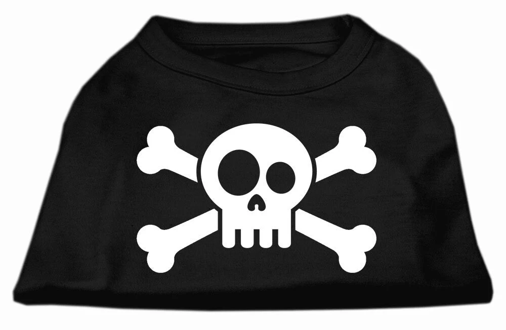 Pet Dog & Cat Shirt Screen Printed, "Skull Crossbones" - Image 9