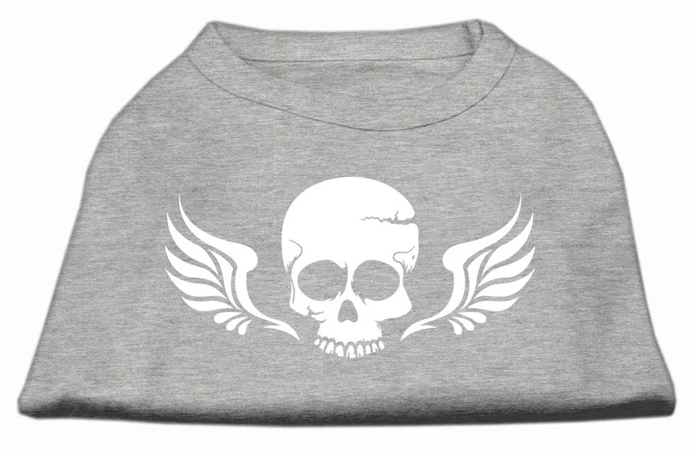 Pet Dog & Cat Shirt Screen Printed, "Skull Wings" - Image 4