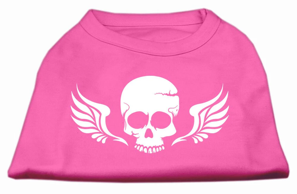 Pet Dog & Cat Shirt Screen Printed, "Skull Wings" - Image 7