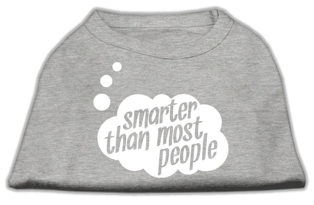 Pet Dog & Cat Shirt Screen Printed, "Smarter Than Most People" - Image 10