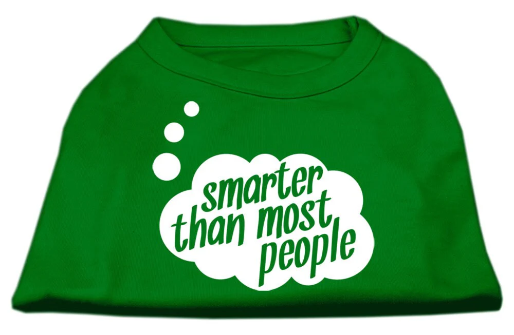 Pet Dog & Cat Shirt Screen Printed, "Smarter Than Most People" - Image 4