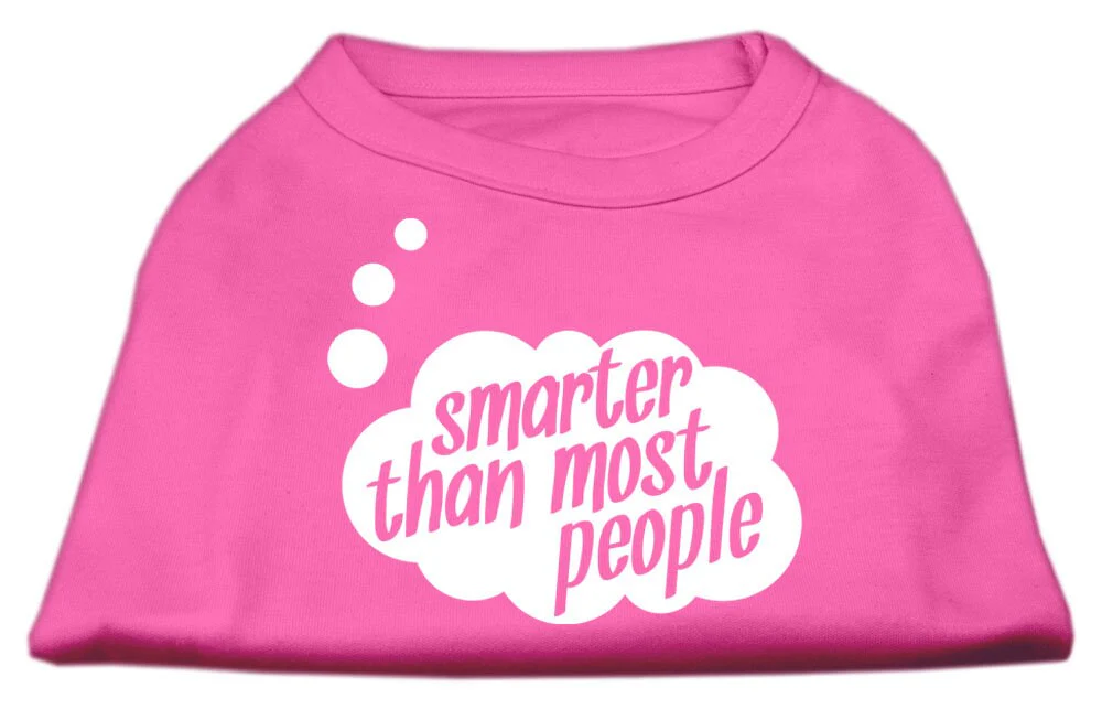 Pet Dog & Cat Shirt Screen Printed, "Smarter Than Most People" - Image 5