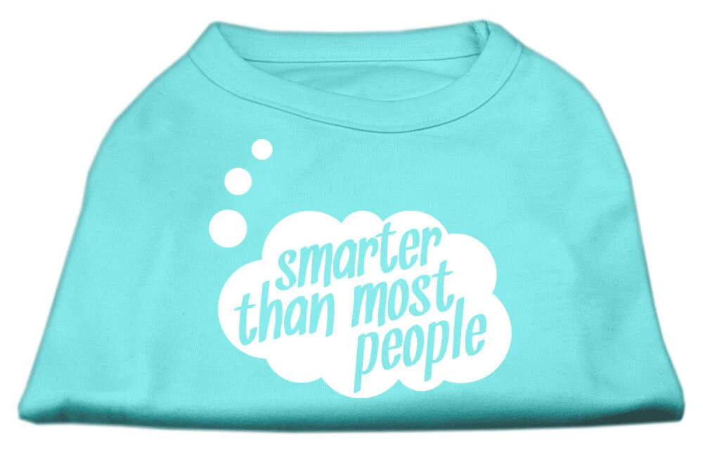 Pet Dog & Cat Shirt Screen Printed, "Smarter Than Most People" - Image 6