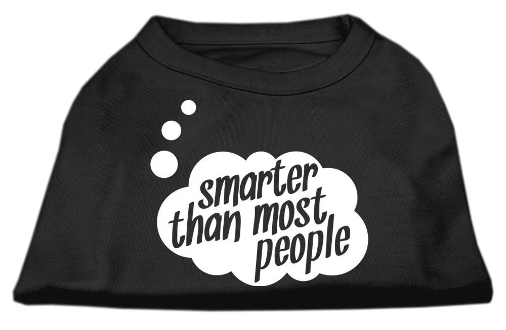 Pet Dog & Cat Shirt Screen Printed, "Smarter Than Most People" - Image 7