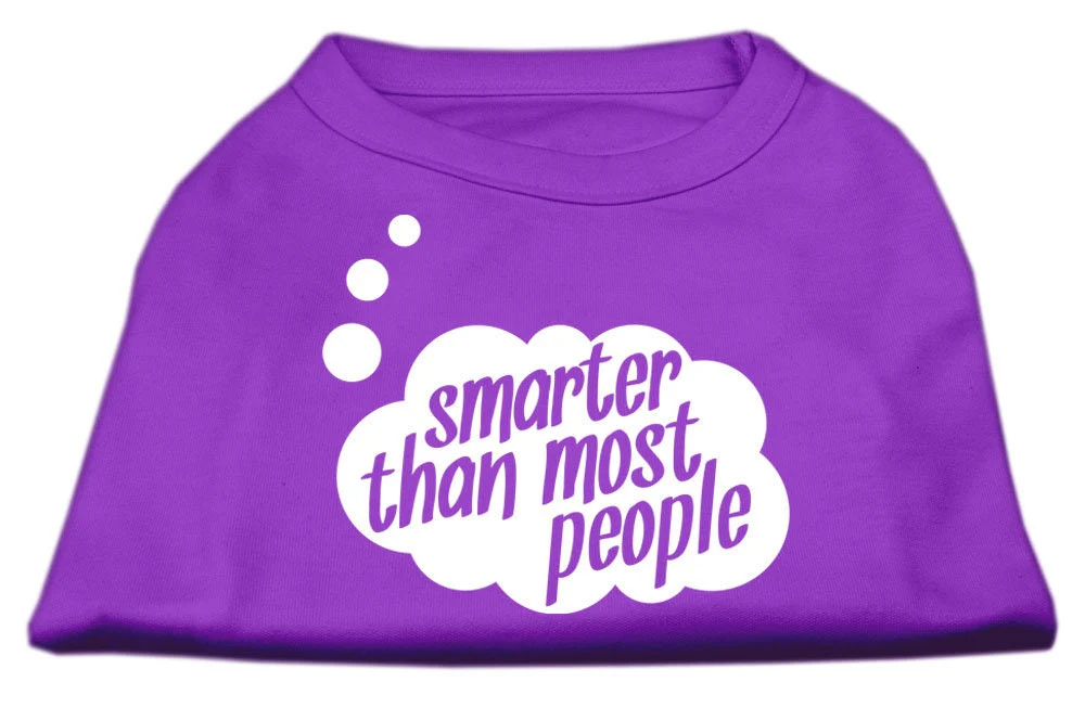 Pet Dog & Cat Shirt Screen Printed, "Smarter Than Most People" - Image 9