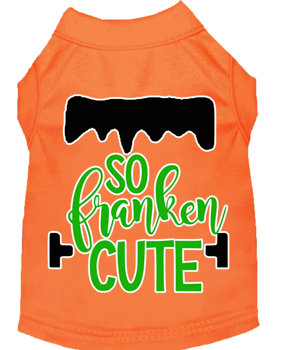 Pet Dog & Cat Shirt Screen Printed, "So Franken Cute" - Image 10