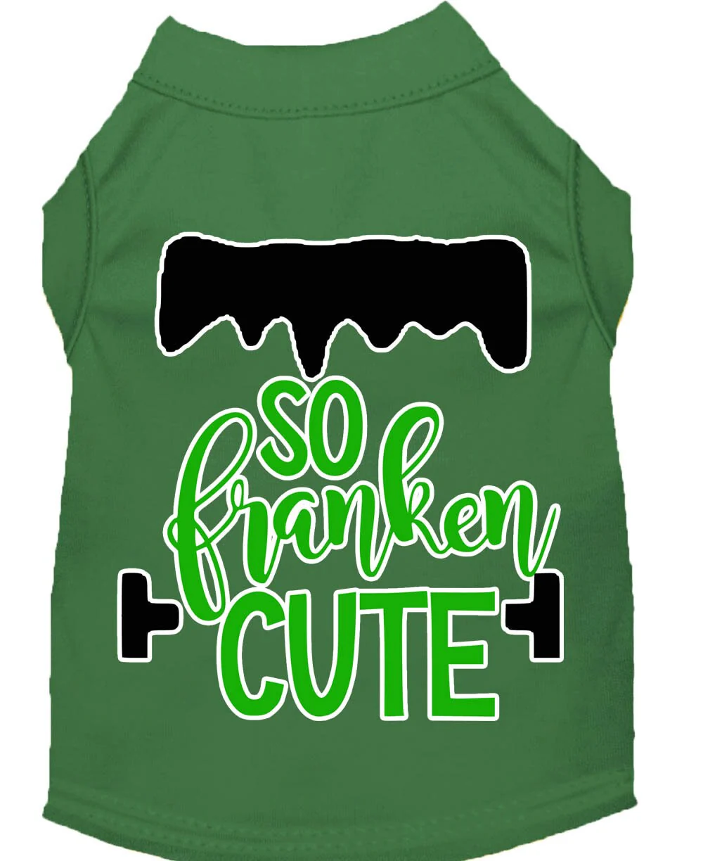 Pet Dog & Cat Shirt Screen Printed, "So Franken Cute" - Image 5