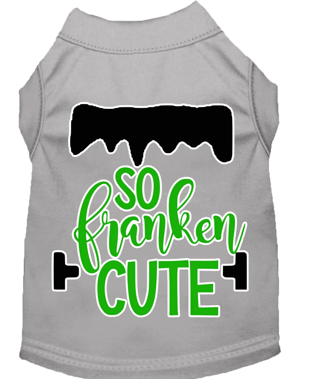 Pet Dog & Cat Shirt Screen Printed, "So Franken Cute" - Image 9