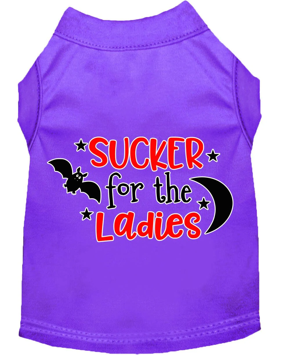 Pet Dog & Cat Shirt Screen Printed, "Sucker For The Ladies" - Image 10