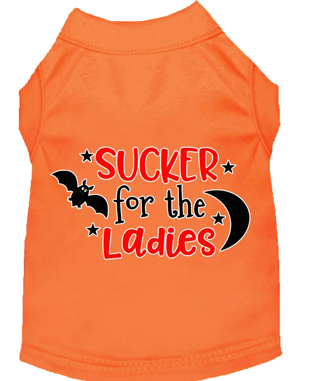 Pet Dog & Cat Shirt Screen Printed, "Sucker For The Ladies" - Image 6
