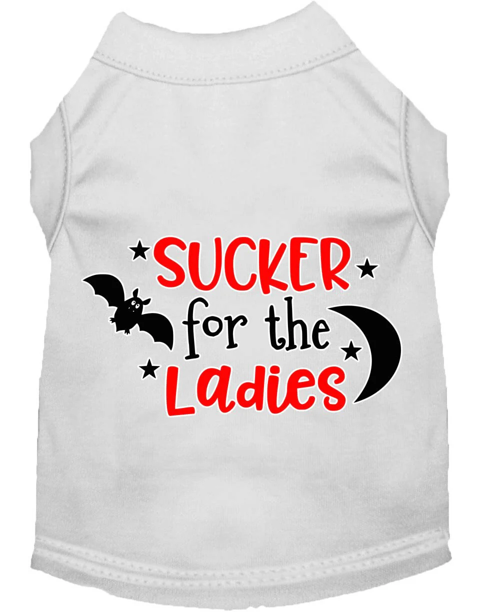 Pet Dog & Cat Shirt Screen Printed, "Sucker For The Ladies" - Image 7