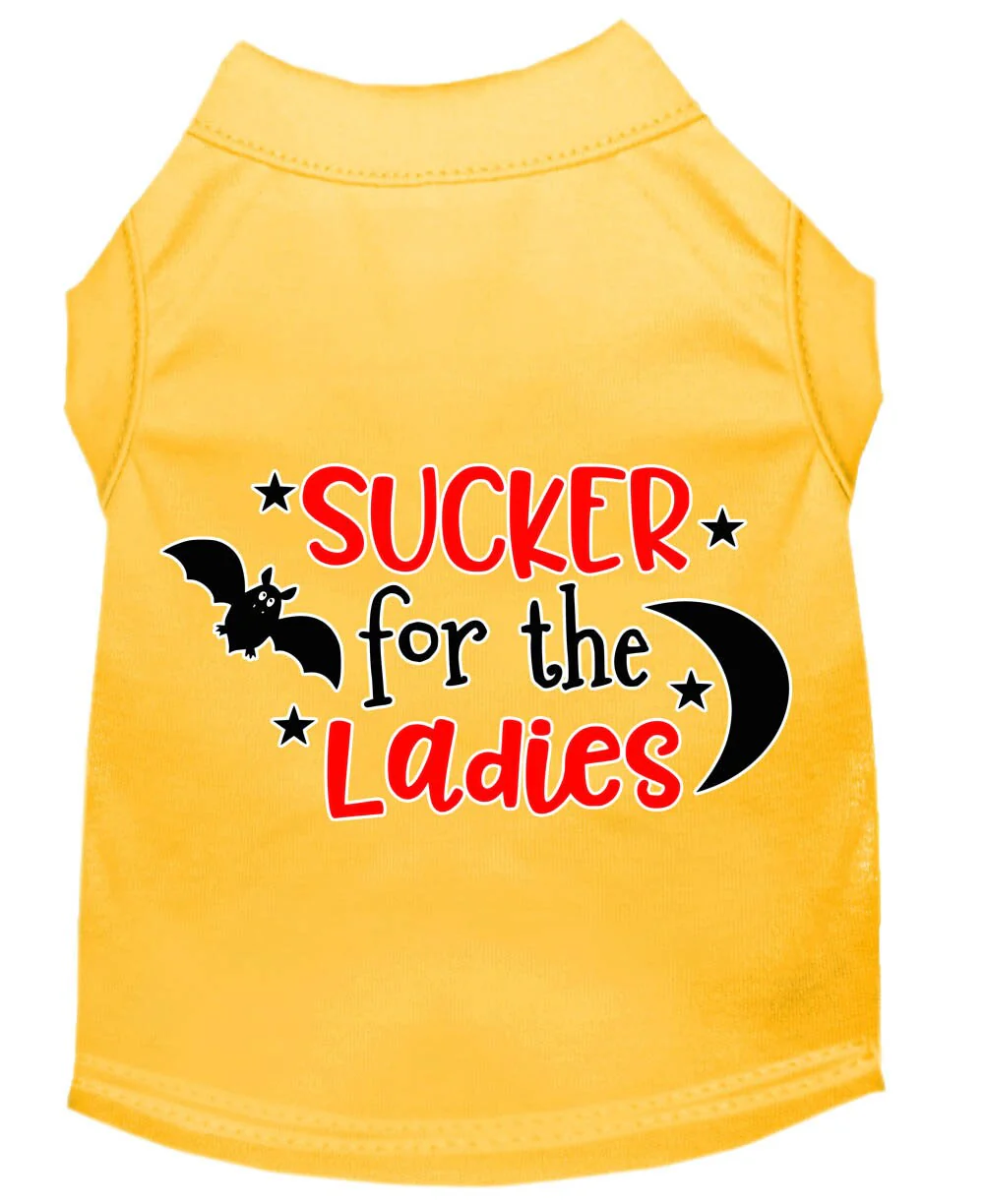 Pet Dog & Cat Shirt Screen Printed, "Sucker For The Ladies" - Image 8