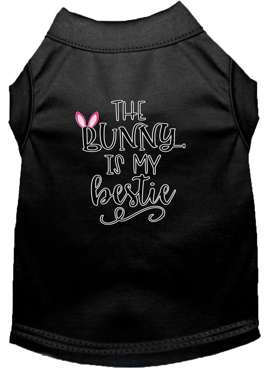 Pet Dog & Cat Shirt Screen Printed, "The Bunny Is My Bestie" - Image 9