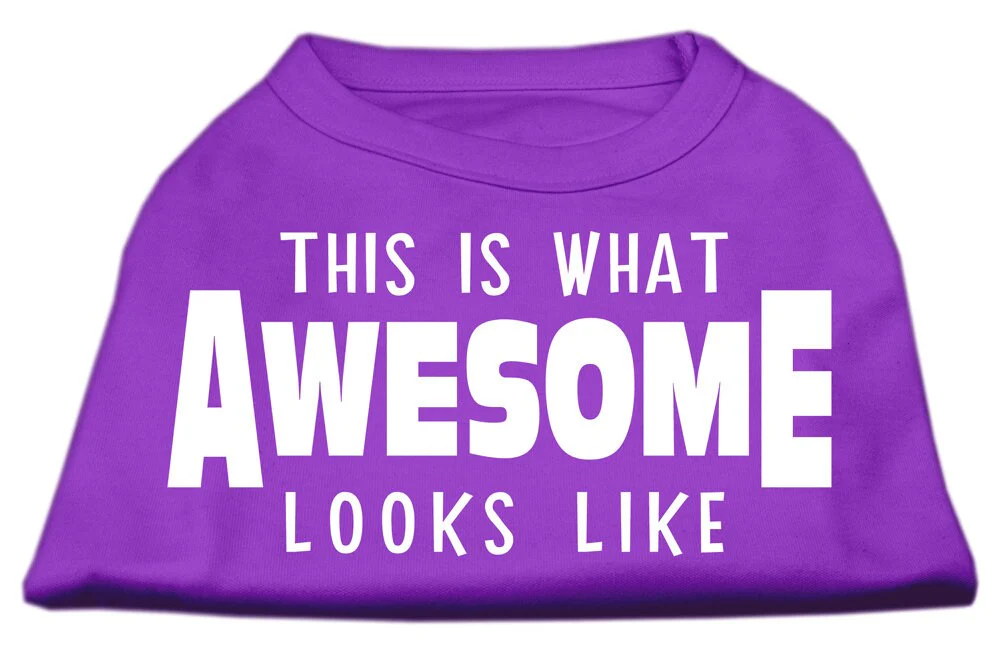 Pet Dog & Cat Shirt Screen Printed, "This Is What Awesome Looks Like" - Image 10