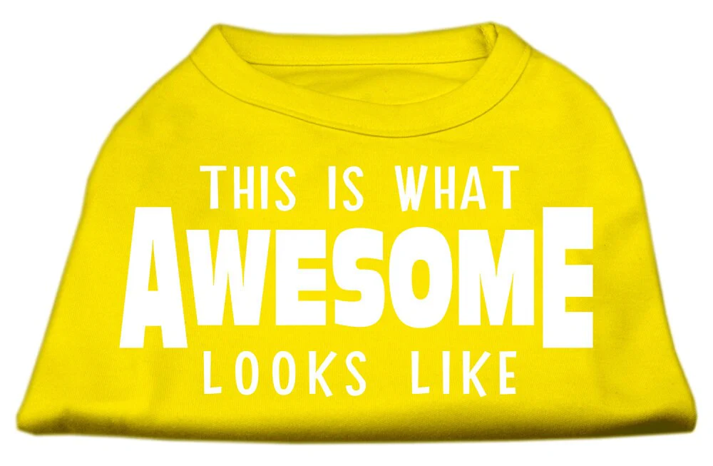 Pet Dog & Cat Shirt Screen Printed, "This Is What Awesome Looks Like" - Image 7
