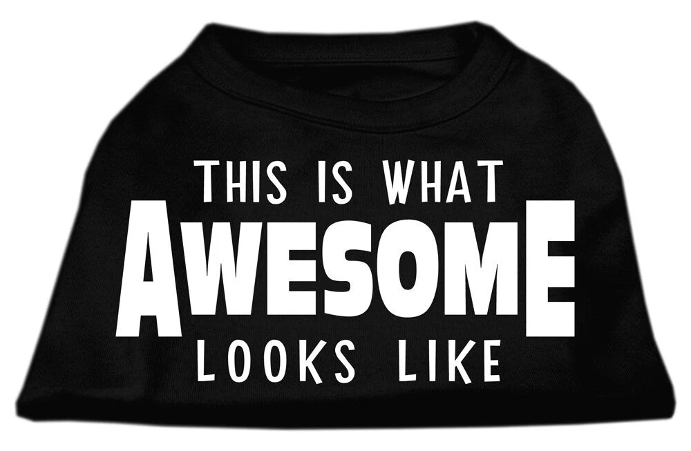 Pet Dog & Cat Shirt Screen Printed, "This Is What Awesome Looks Like" - Image 8