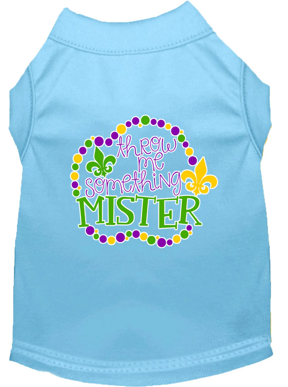 Pet Dog & Cat Shirt Screen Printed, "Throw Me Something Mister" - Image 14