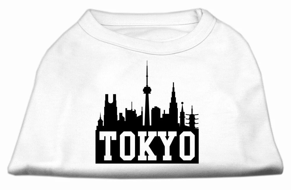 Pet Dog & Cat Shirt Screen Printed, "Tokyo Skyline" - Image 3
