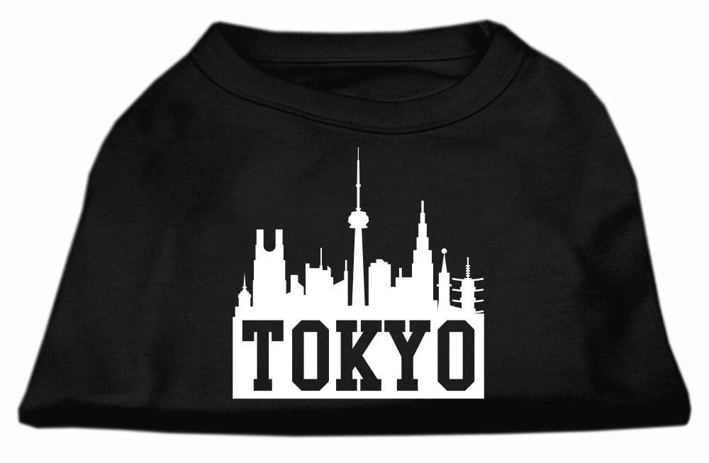 Pet Dog & Cat Shirt Screen Printed, "Tokyo Skyline" - Image 4