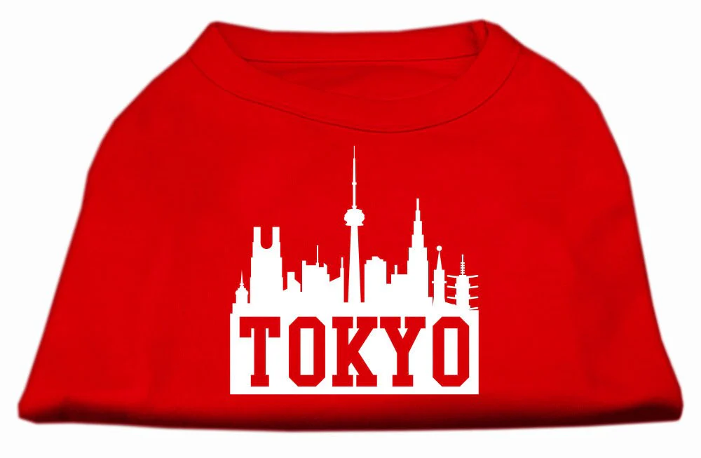 Pet Dog & Cat Shirt Screen Printed, "Tokyo Skyline" - Image 5