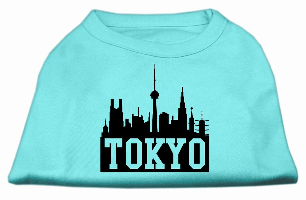 Pet Dog & Cat Shirt Screen Printed, "Tokyo Skyline" - Image 6