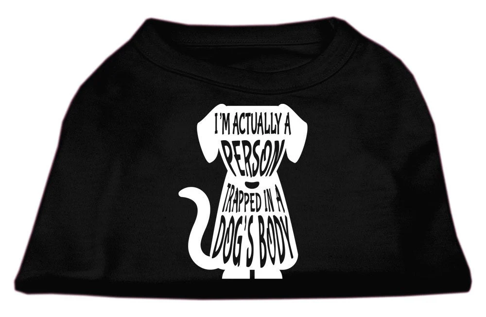Pet Dog & Cat Shirt Screen Printed, "Trapped In A Dog's Body" - Image 10