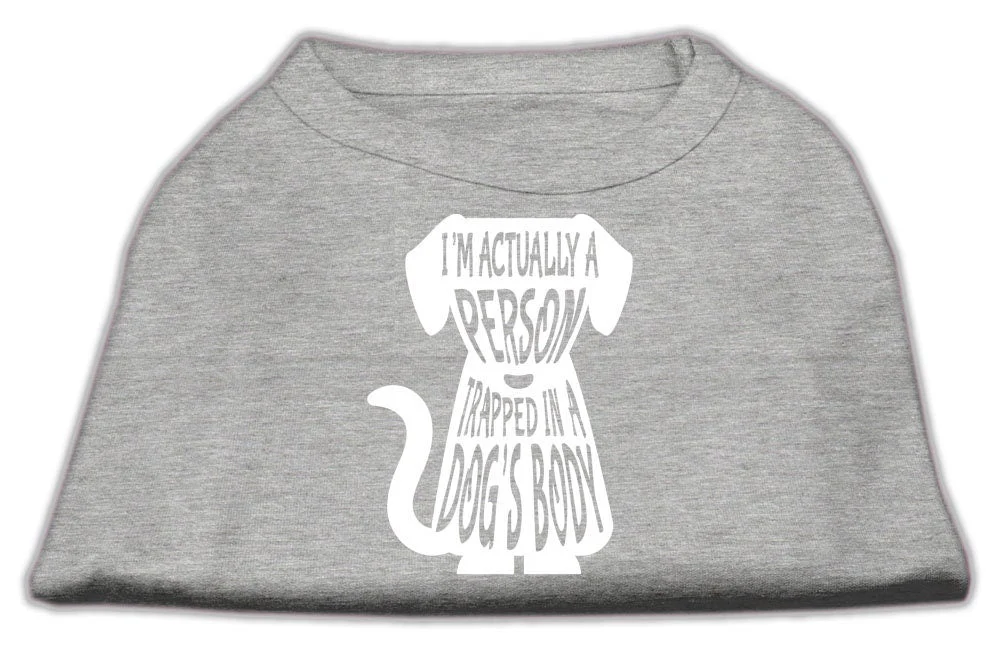 Pet Dog & Cat Shirt Screen Printed, "Trapped In A Dog's Body" - Image 5