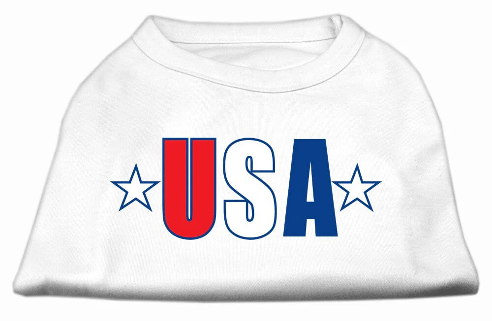 Pet Dog & Cat Shirt Screen Printed, "USA Star" - Image 3