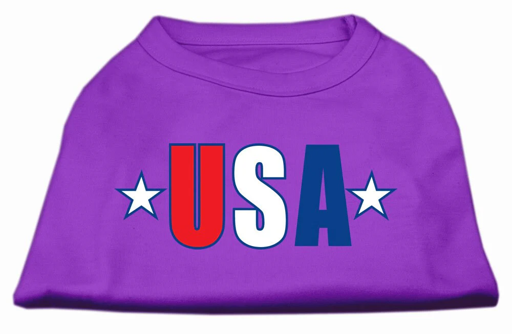 Pet Dog & Cat Shirt Screen Printed, "USA Star" - Image 5