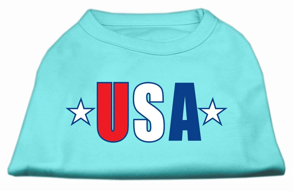 Pet Dog & Cat Shirt Screen Printed, "USA Star" - Image 6