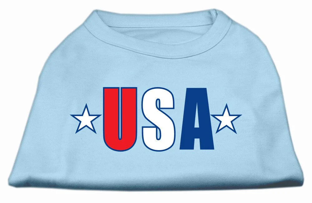 Pet Dog & Cat Shirt Screen Printed, "USA Star" - Image 9