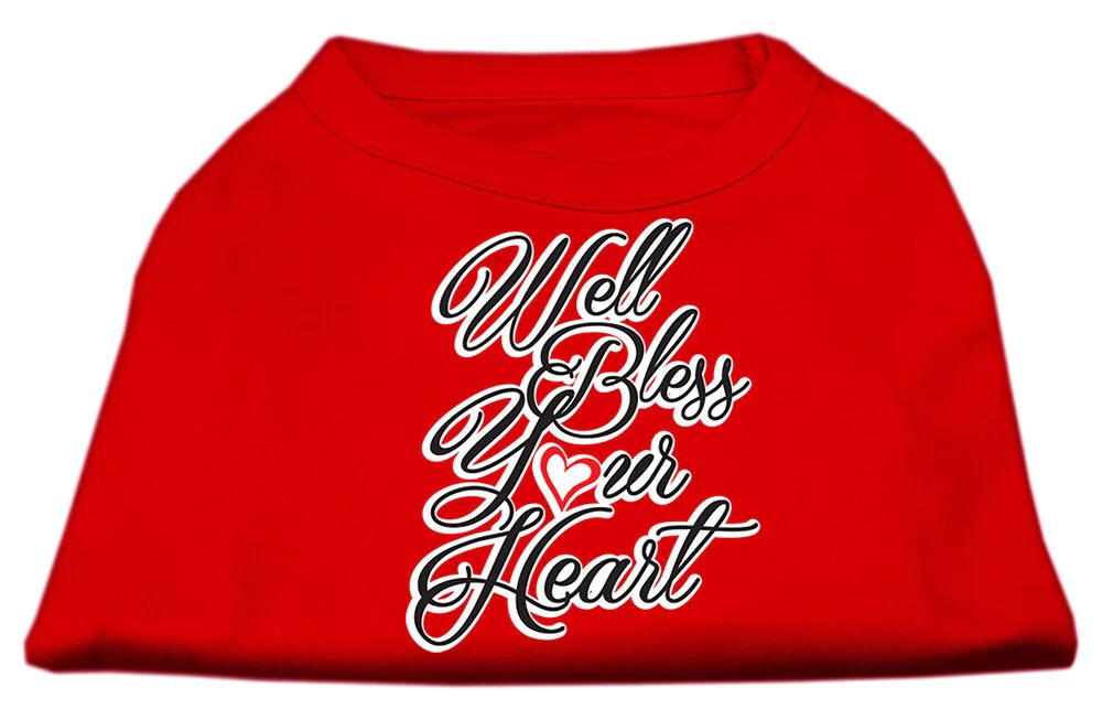 Pet Dog & Cat Shirt Screen Printed, "Well Bless Your Heart" - Image 9
