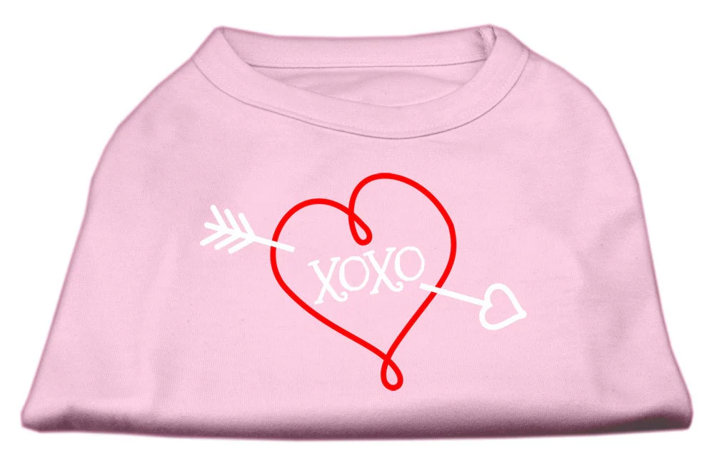 Pet Dog & Cat Shirt Screen Printed, "XOXO" - Image 3