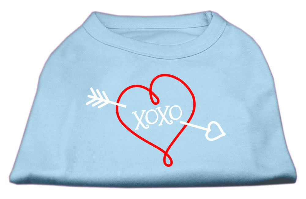 Pet Dog & Cat Shirt Screen Printed, "XOXO" - Image 5