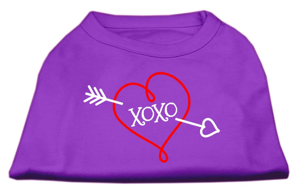 Pet Dog & Cat Shirt Screen Printed, "XOXO" - Image 6