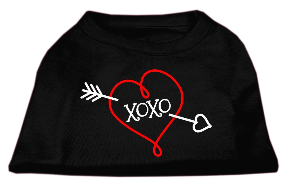 Pet Dog & Cat Shirt Screen Printed, "XOXO" - Image 8