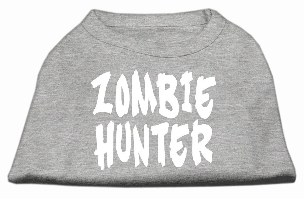 Pet Dog & Cat Shirt Screen Printed, "Zombie Hunter" - Image 4