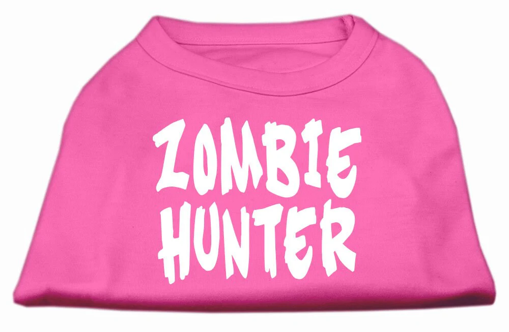 Pet Dog & Cat Shirt Screen Printed, "Zombie Hunter" - Image 7