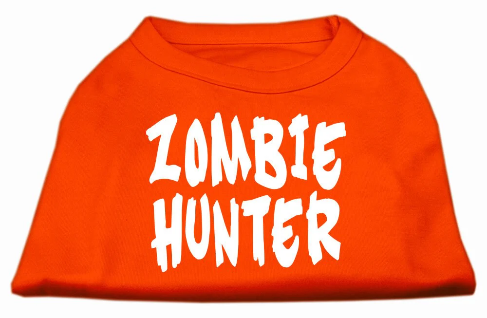 Pet Dog & Cat Shirt Screen Printed, "Zombie Hunter" - Image 8