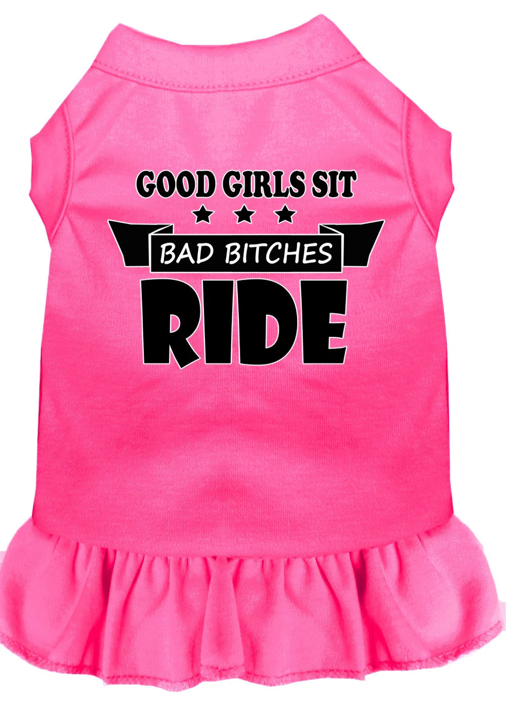 Pet Dress "Good Girls Sit, Bad Bitches Ride" - Image 3
