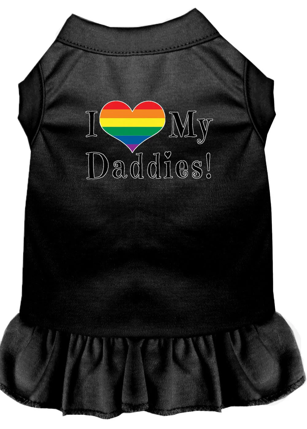 Pet Dress "I Heart My Daddies" - Image 8