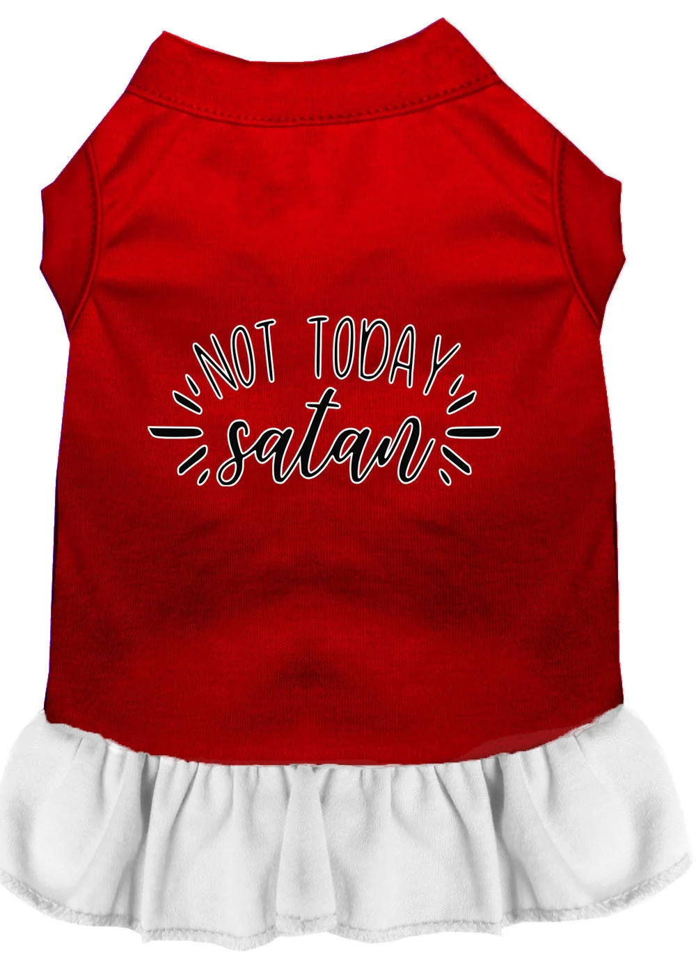 Pet Dress "Not Today Satan" - Image 6
