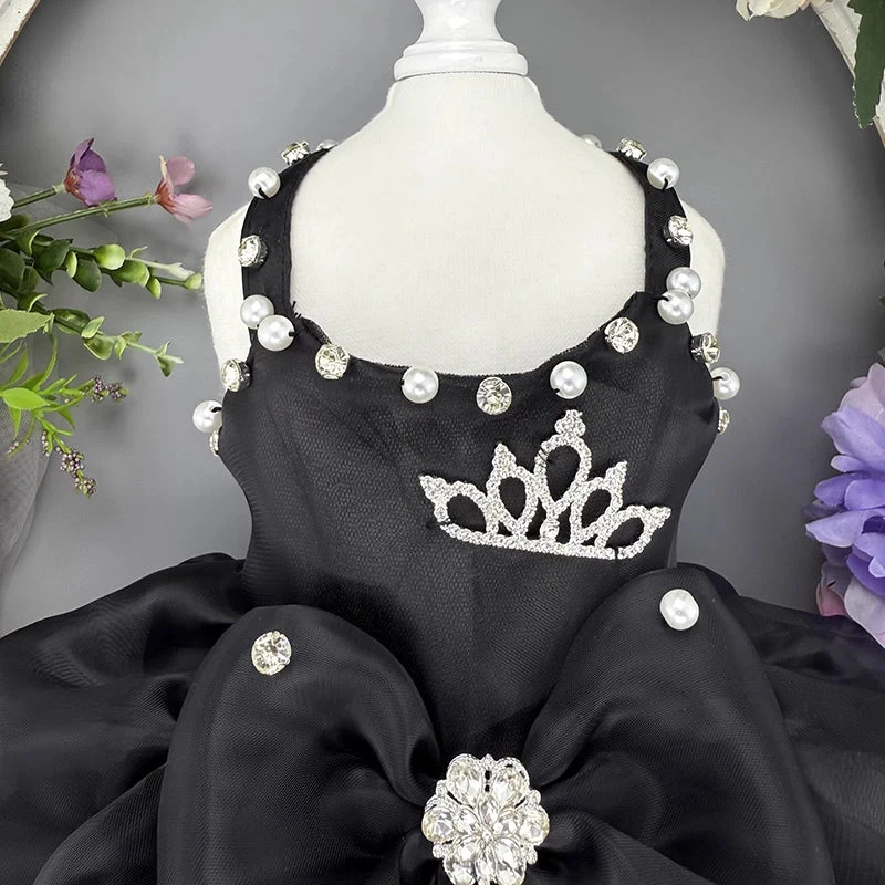 Pet Dress Pearl Diamond Crown 2 Colors - Image 4