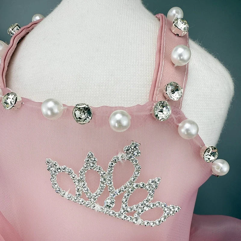 Pet Dress Pearl Diamond Crown 2 Colors - Image 5