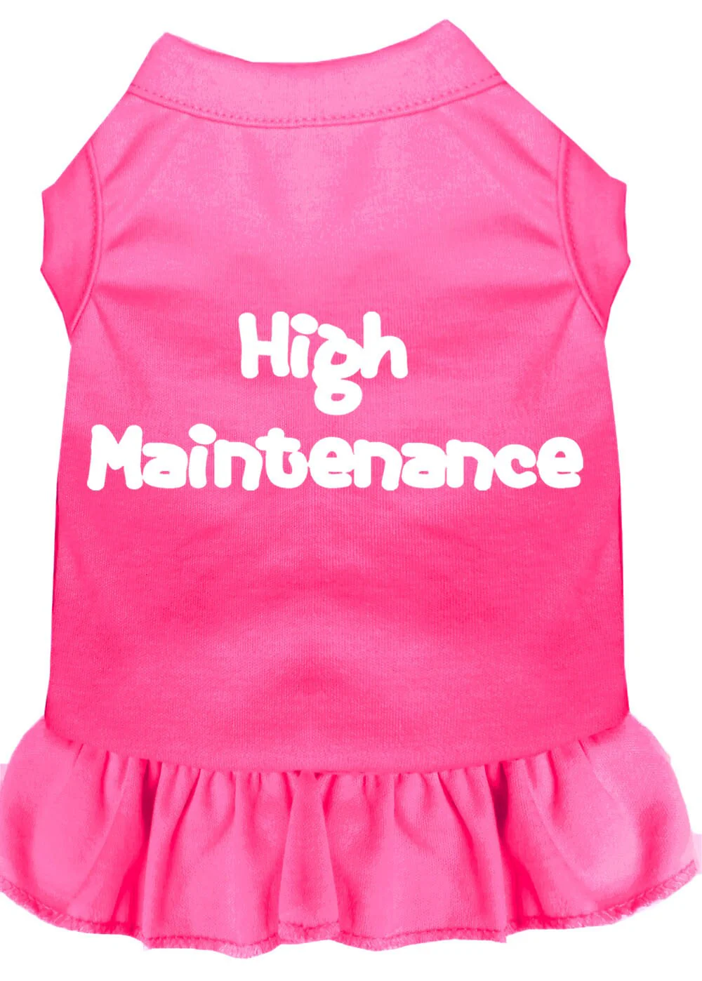 Pet Dress Screen Printed, "High Maintenance" - Image 10