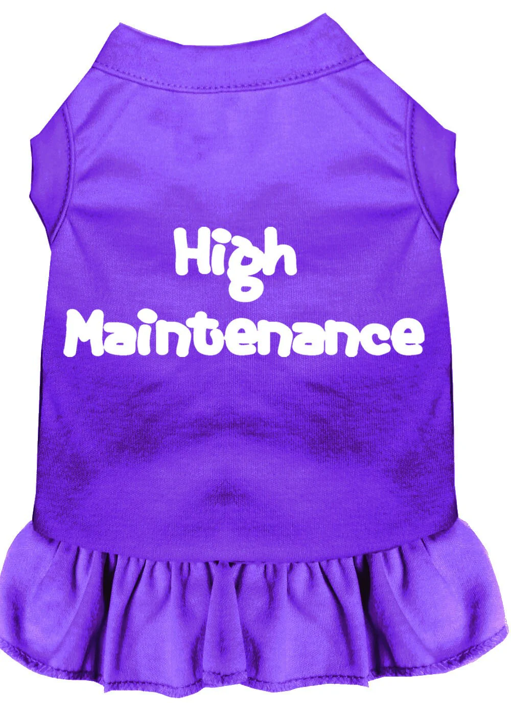 Pet Dress Screen Printed, "High Maintenance" - Image 3