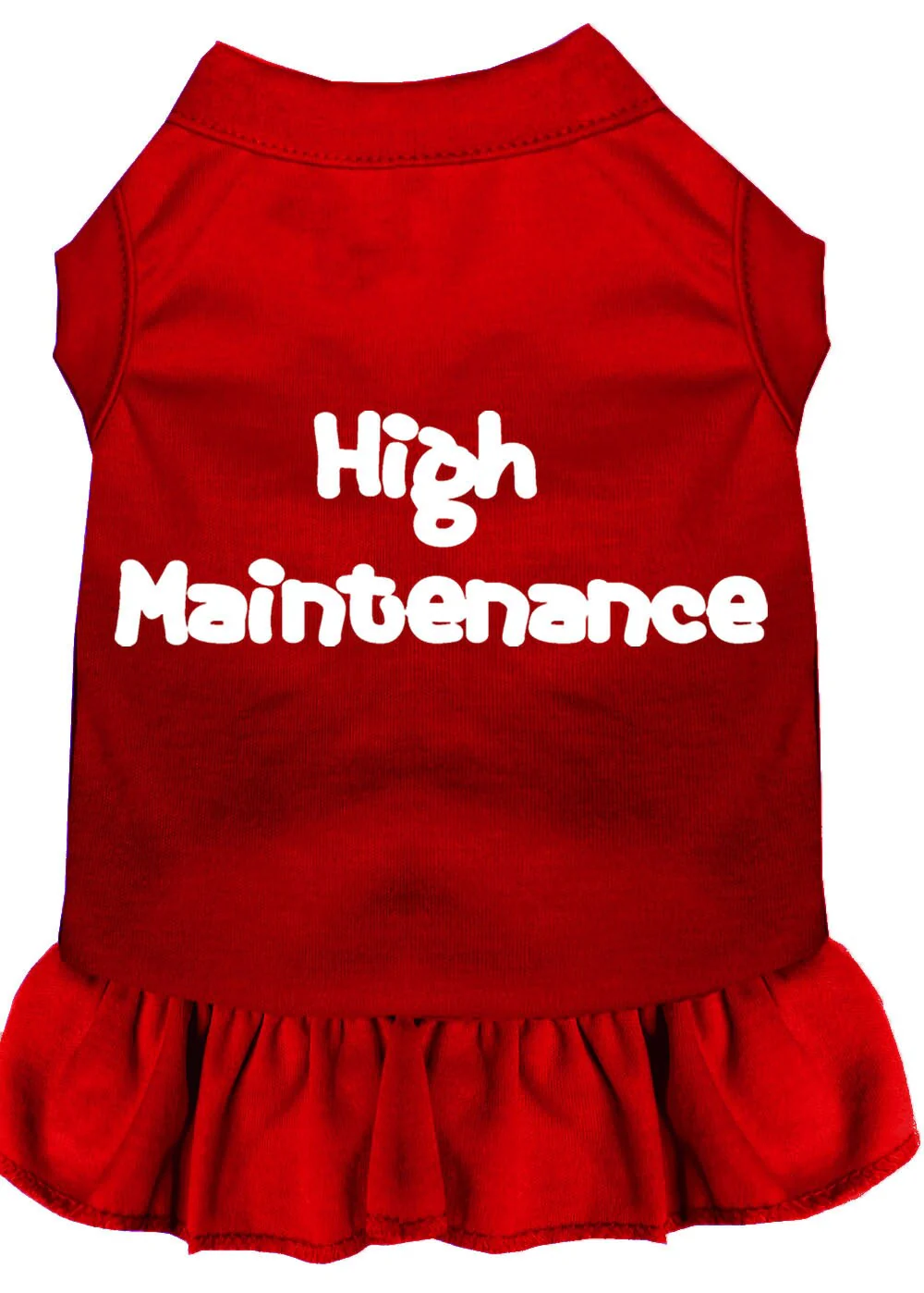 Pet Dress Screen Printed, "High Maintenance" - Image 4